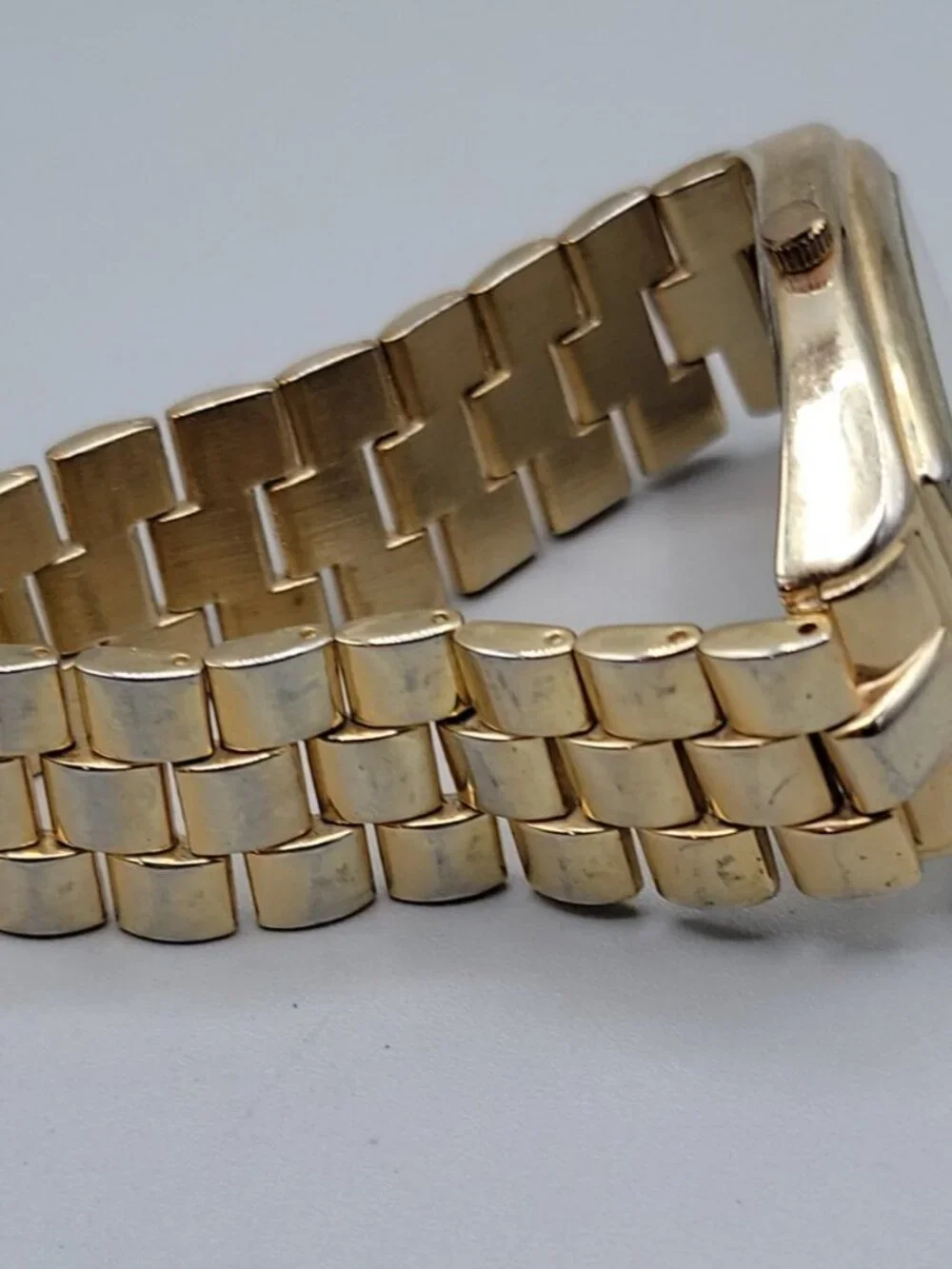Vernier Gold Classic Tonneau Ladies Quartz Watch 7.5